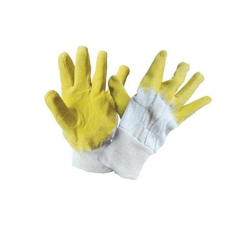 Manusi de protectie antiintepatura si antialunecare, textil + latex, marime universala