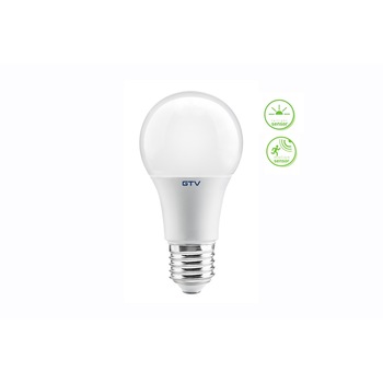 Bec LED cu fotocelula si senzor de miscare 10W, 810 lm, 200°, 4000K Bec LED cu fotocelula si senzor de miscare 10W, 810 lm, 200°, 4000K