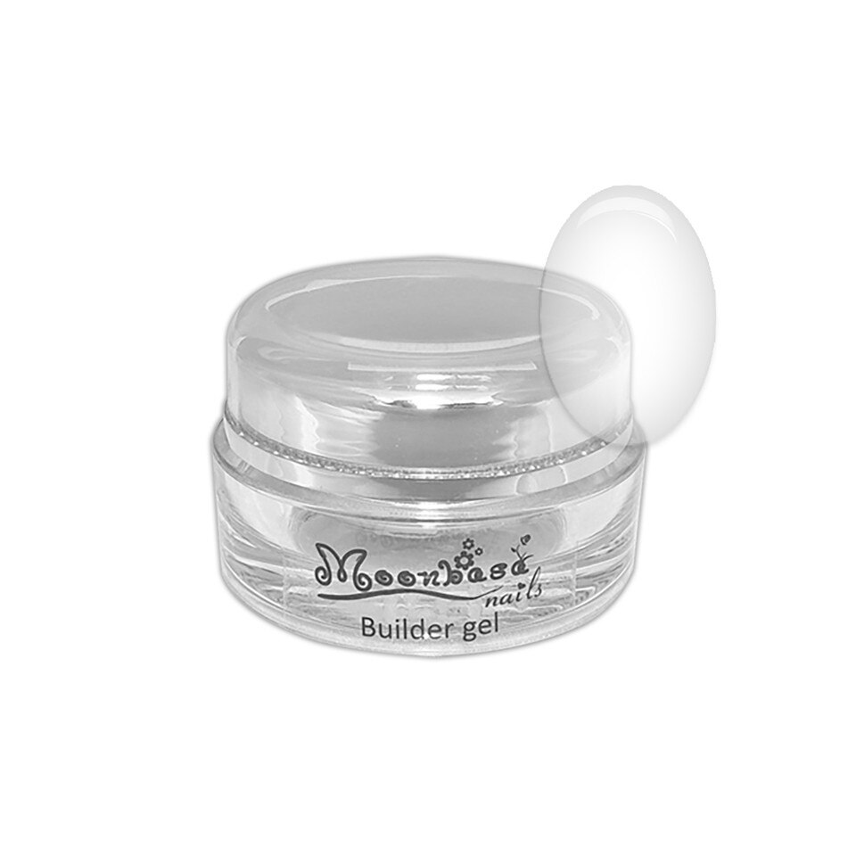 Gel UV pentru constructie Flow Clear MoonbasaNails, Model nr 017, Transparent, 15g