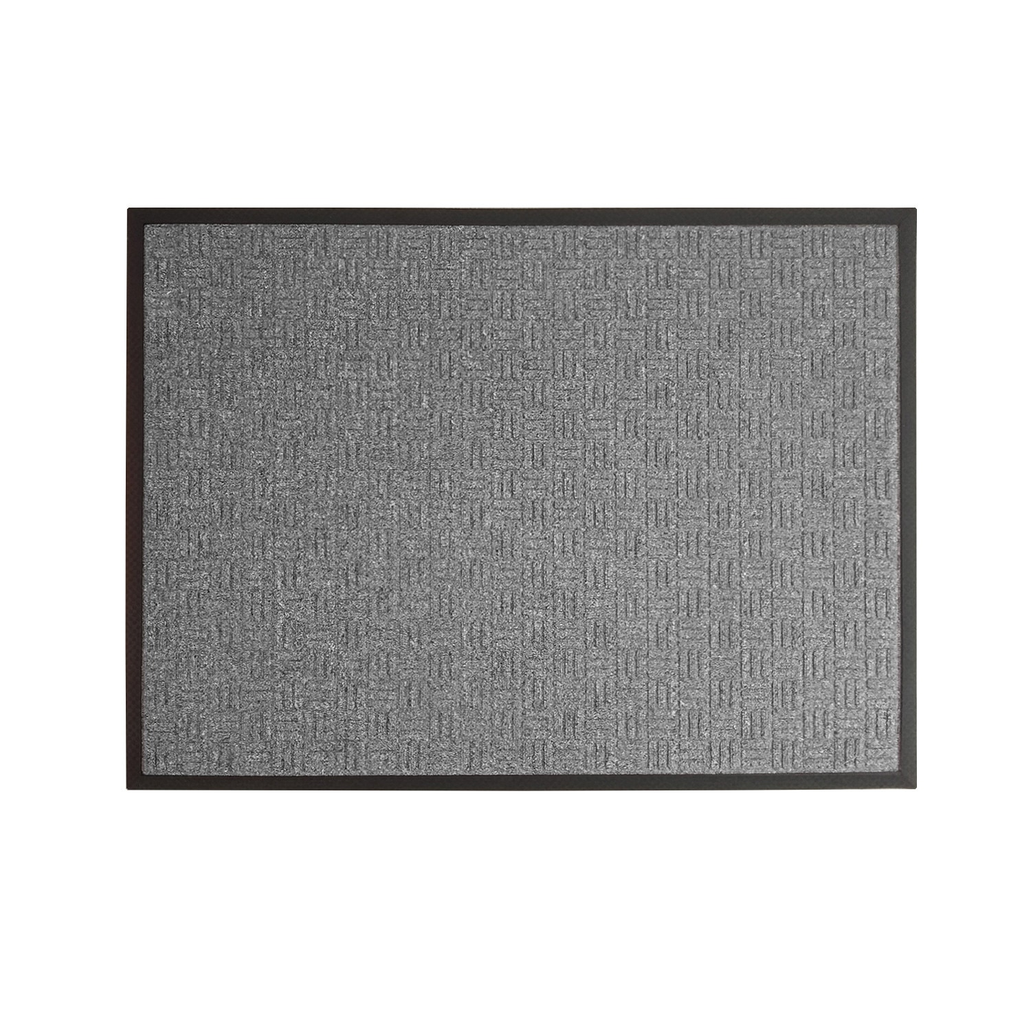 Covoras intrare Duramat, Cauciuc/Polipropilena, Gri deschis, 90 X 120 cm