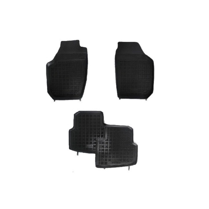 Set 4 covorase/presuri dedicate Skoda Roomster dupa 2006, din cauciuc antiaderent stil tavita calitate de TOP