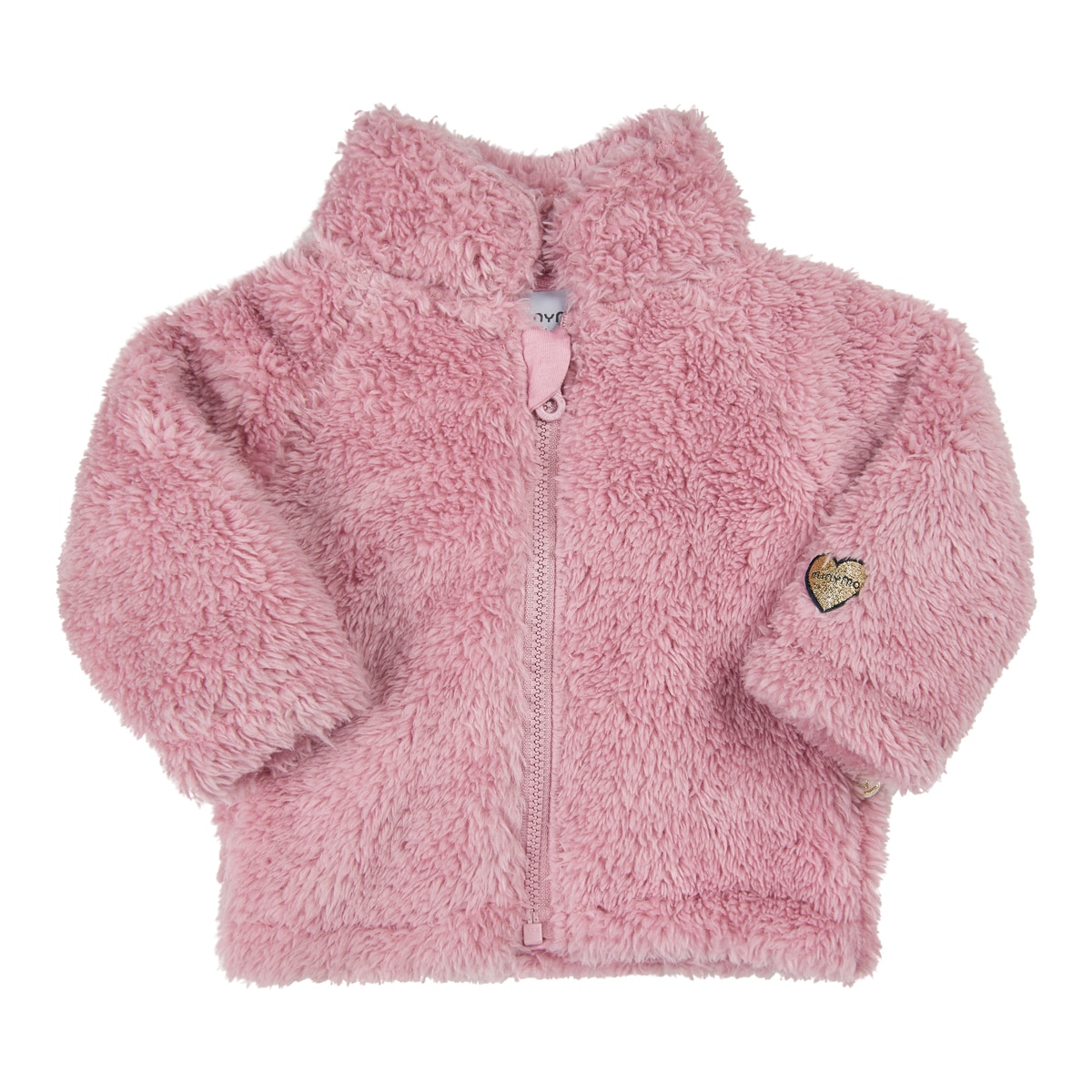 Jacheta cu efect de blana, Minymo, Roz
