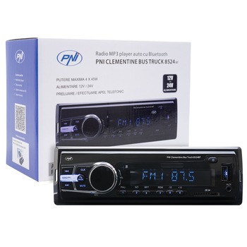 Pachet Radio MP3 player auto PNI Clementine 8524BT 4x45w + Difuzoare auto coaxiale PNI HiFi500, 100W, 12.7 cm Pachet Radio MP3 player auto PNI Clementine 8524BT 4x45w + Difuzoare auto coaxiale PNI HiFi500, 100W, 12.7 cm