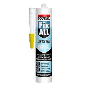 Adeziv ardezie flexibila, Soudal, Fix All Crystal, transparent, 290 ml Adeziv ardezie flexibila, Soudal, Fix All Crystal, transparent, 290 ml