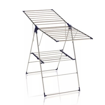 Uscator de rufe Standing Aier Roma 150, Leifheit, Otel inoxidabil, 15 m, Argintiu Uscator de rufe Standing Aier Roma 150, Leifheit, Otel inoxidabil, 15 m, Argintiu