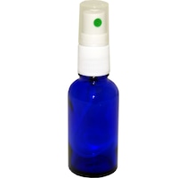 Flacon sticla albastra (cobalt blue), cu pulverizator spray, 30ml