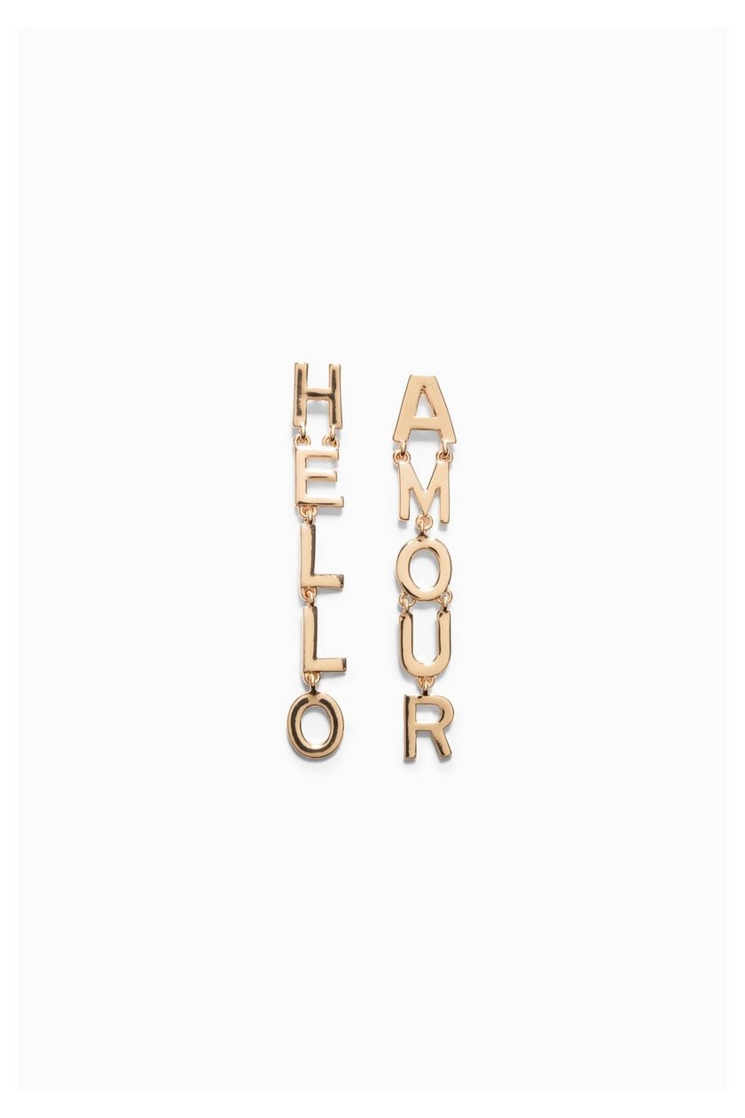 Cercei dama, Desigual, aurii, Hello Amour