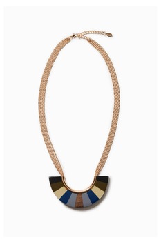 Colier dama, Desigual, auriu, Wood Blue Colier dama, Desigual, auriu, Wood Blue
