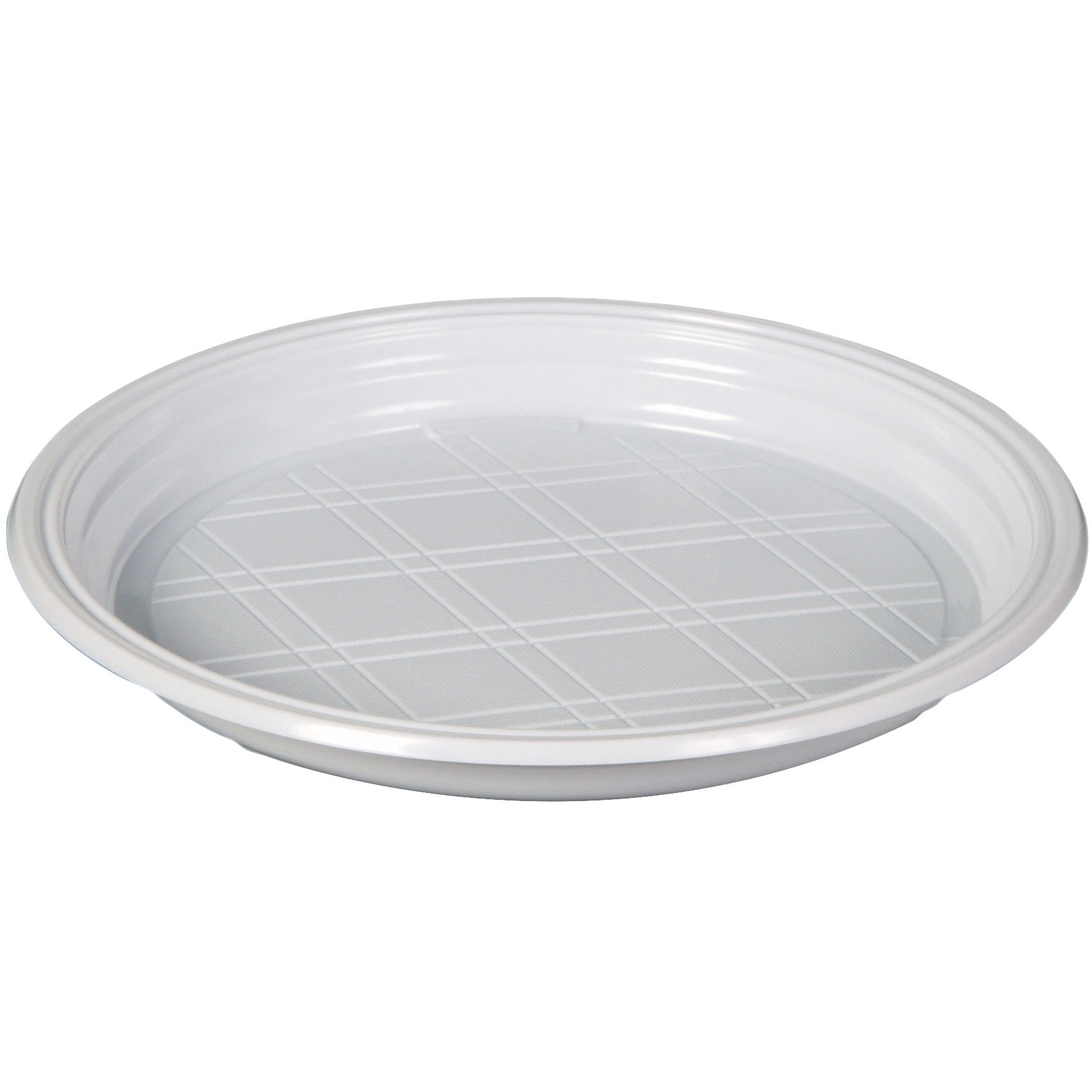 Farfurii plate de unica folosinta, Bistrot, 20 cm, 100 buc./set, alb