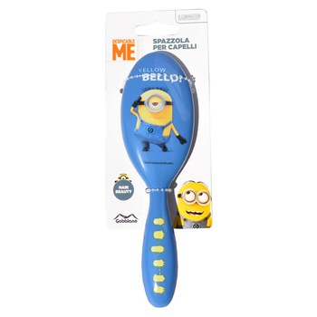 Perie de par pentru copii Minions albastra, 20cm Perie de par pentru copii Minions albastra, 20cm