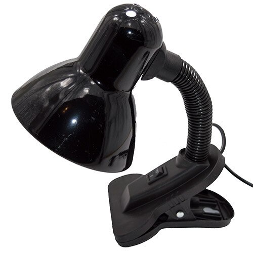 Veioza birou , metal si plastic, neagra, dulie E27 putere maxima 1 x 60 W