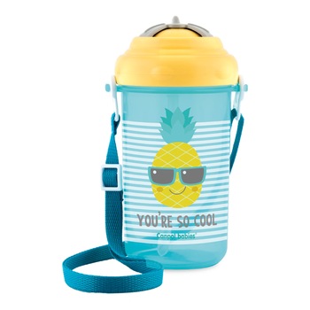 Canita sport „You’re so cool“ cu pai retractabil, Canpol babies®, fara BPA, 400 ml, galben Canita sport „You’re so cool“ cu pai retractabil, Canpol babies®, fara BPA, 400 ml, galben