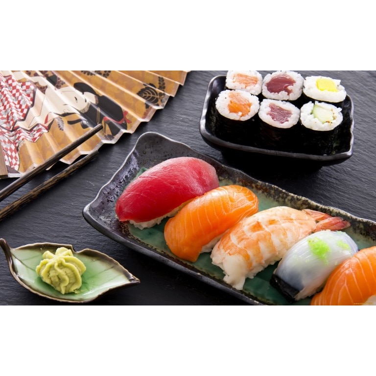 Tablou canvas 90x50 cm, Drinks and food model 117