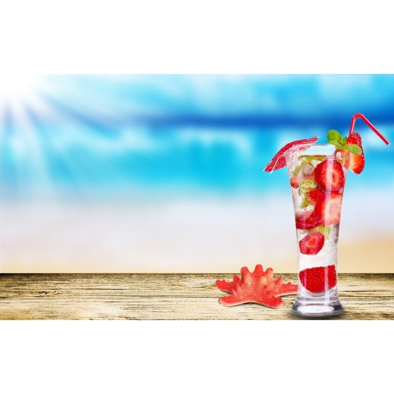 Tablou canvas 90x50 cm, Drinks and food model 127