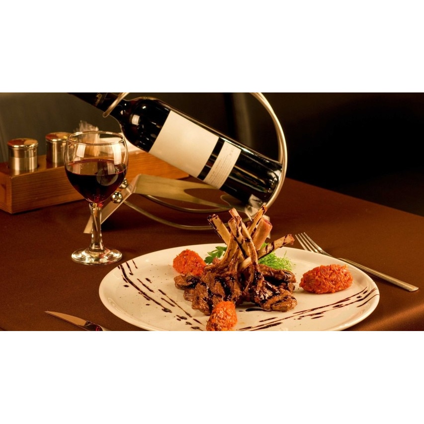 Tablou canvas 50x35 cm, Drinks and food model 219