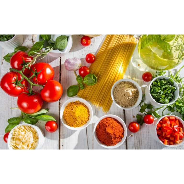 Tablou canvas 50x35 cm, Drinks and food model 188