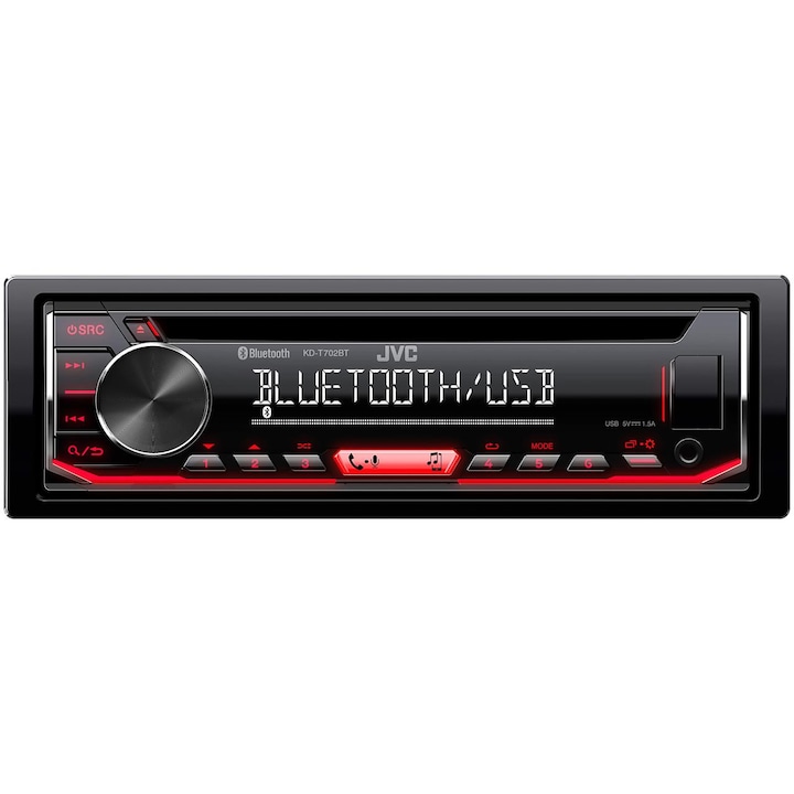 Радио CD плеър за кола JVC KD-R702BT, 4x50W, USB, AUX, Bluetooth