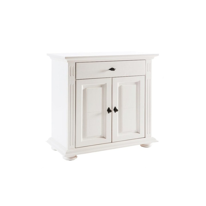 Comoda Mobarta, Lemn Masiv, 78x41x91cm, Alb