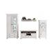 Set living Mobarta, 4 Piese, Lemn Masiv, Alb