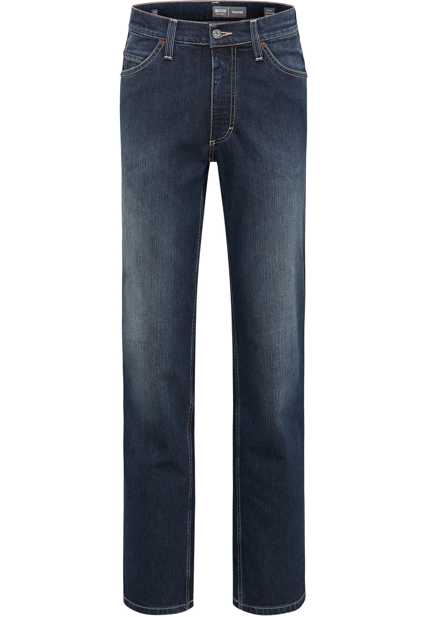 Blugi, Mustang, Jeans regular fit cu croiala dreapta Tramper, Albastru, 580,