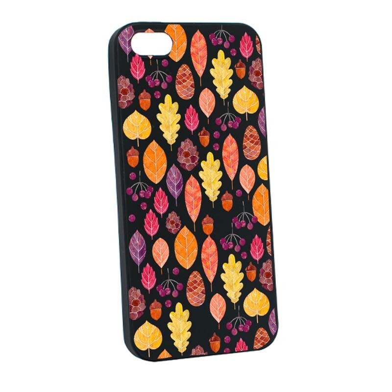 Husa Apple iPhone SE / 5S / 5, Silicon, Toamna B111