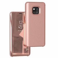husa protectie toc flip cover clear view mirror huawei mate 20 pro roz imagen 30_0_
0