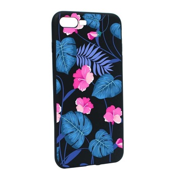 Husa Apple iPhone 7 Plus / 8 Plus, Silicon, Tropical Blue B112 Husa Apple iPhone 7 Plus / 8 Plus, Silicon, Tropical Blue B112