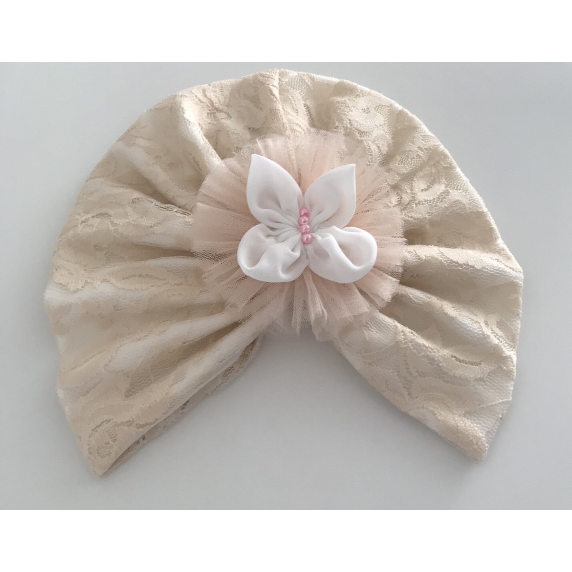 Turban Dantela Corai Ocazie Sau Botez 3 Luni 38 Cm Emag Ro