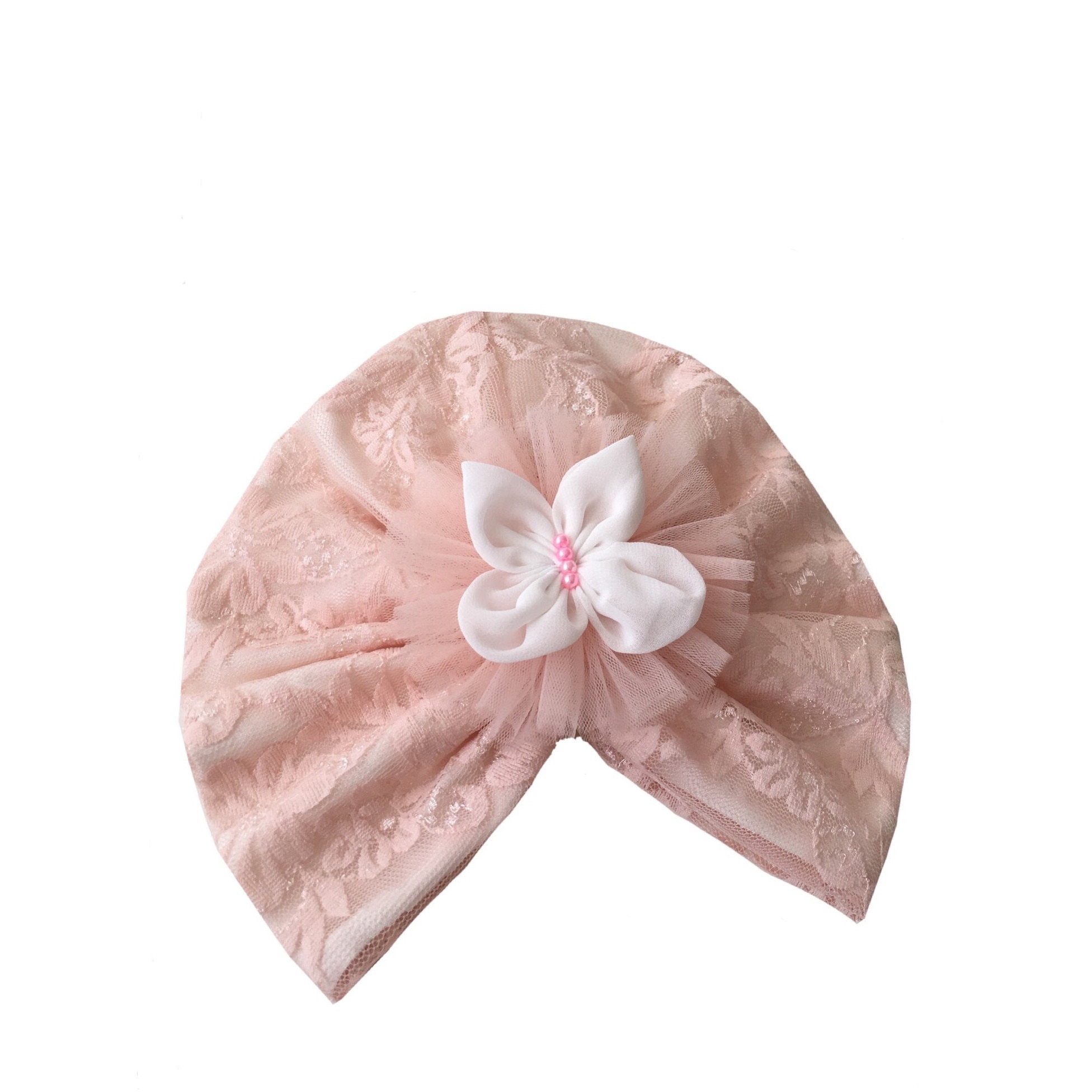 Turban Dantela Corai Ocazie Sau Botez 6 Luni 42 Cm Emag Ro