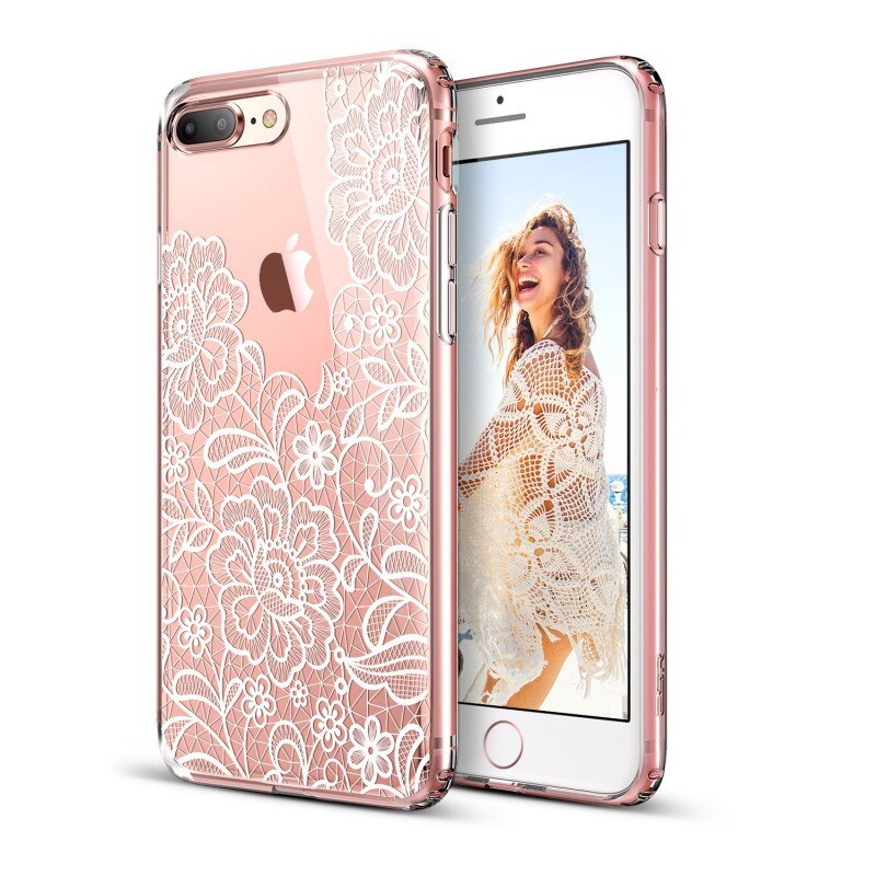 Carcasa ESR Totem iPhone 8 Plus / 7 Plus, Lace Ice Flower