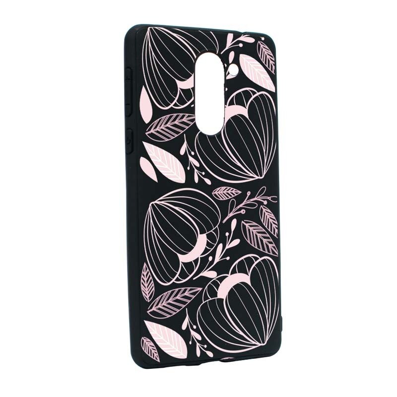 Husa Huawei Mate 9 Lite / Honor 6X, Silicon, Pink Flower B113