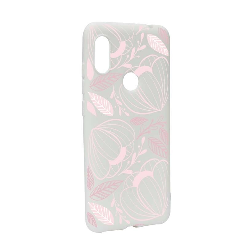 Husa Xiaomi Redmi Note 5 Pro, Silicon, Pink Flower W113