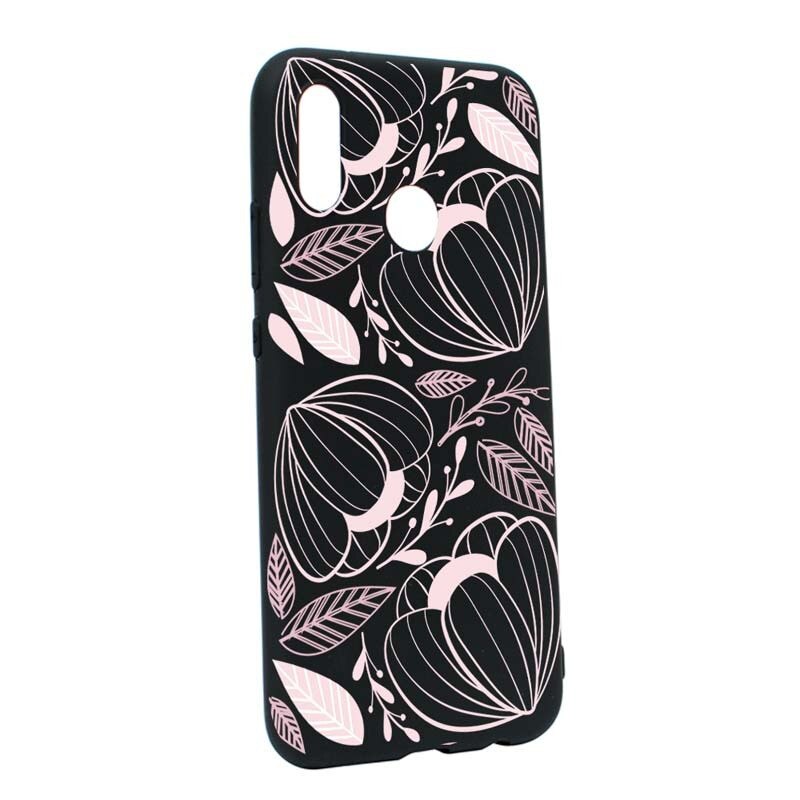 Husa Huawei P20 Lite, Silicon, Pink Flower B113