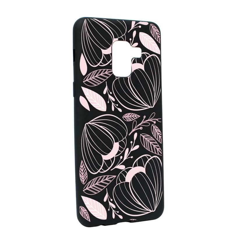Husa Samsung Galaxy A5 2018, Silicon, Pink Flower B113