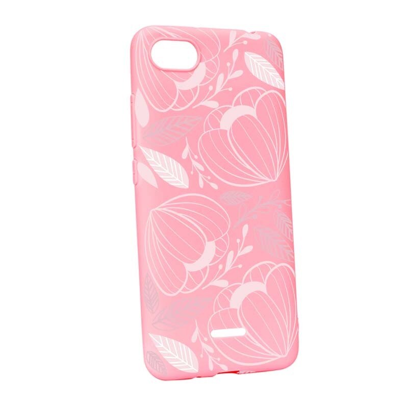 Husa Xiaomi Redmi 6A, Silicon, Pink Flower P113