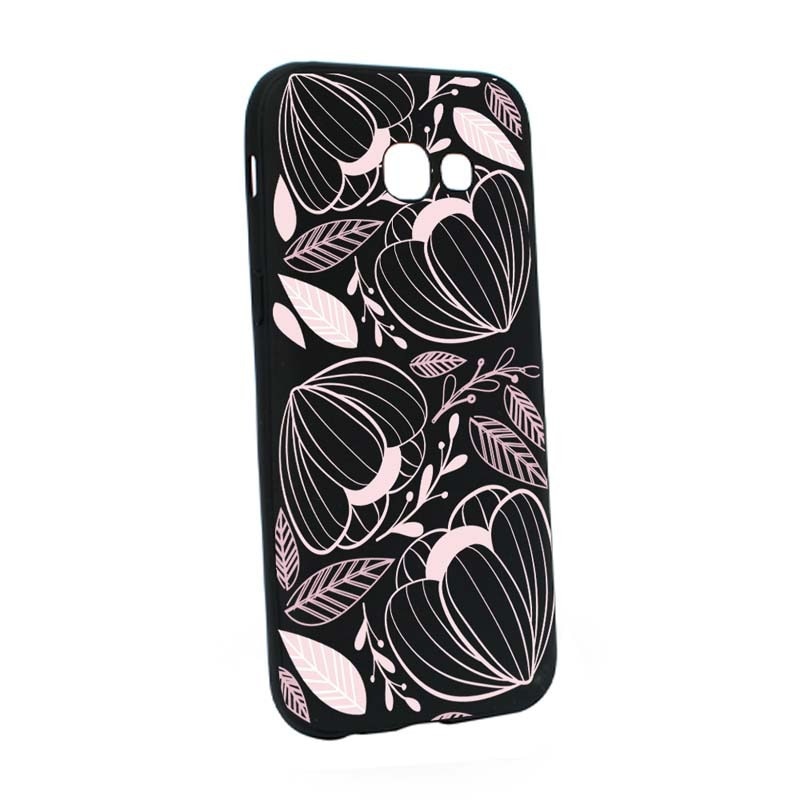 Husa Samsung Galaxy A3 2017, Silicon, Pink Flower B113
