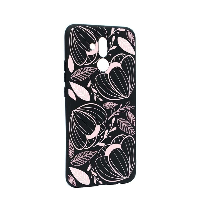 Husa Huawei Mate 20 Lite Silicon Pink Flower B113 Emag Ro