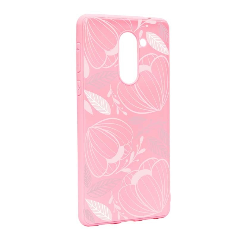 Husa Huawei Mate 9 Lite / Honor 6X, Silicon, Pink Flower P113
