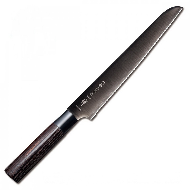 Cutit Profesional Japonez pentru paine, Tojiro-Zen Black, FD-1559, 240 mm