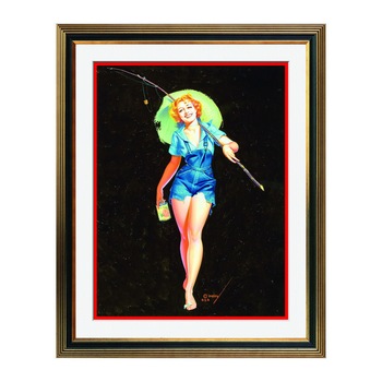 Fototapet Simulare Tablou, Vintage Pin-Up - ST-VP-133, 45 x 55 cm Fototapet Simulare Tablou, Vintage Pin-Up - ST-VP-133, 45 x 55 cm