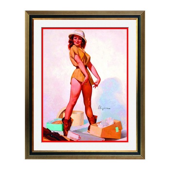 Fototapet Simulare Tablou, Vintage Pin-Up - ST-VP-188, 45 x 55 cm Fototapet Simulare Tablou, Vintage Pin-Up - ST-VP-188, 45 x 55 cm