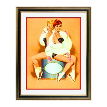 Fototapet Simulare Tablou, Vintage Pin-Up - ST-VP-112, 45 x 55 cm Fototapet Simulare Tablou, Vintage Pin-Up - ST-VP-112, 45 x 55 cm
