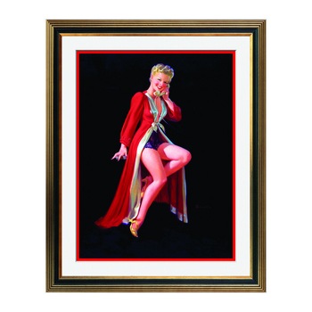 Fototapet Simulare Tablou, Vintage Pin-Up - ST-VP-002, 45 x 55 cm Fototapet Simulare Tablou, Vintage Pin-Up - ST-VP-002, 45 x 55 cm