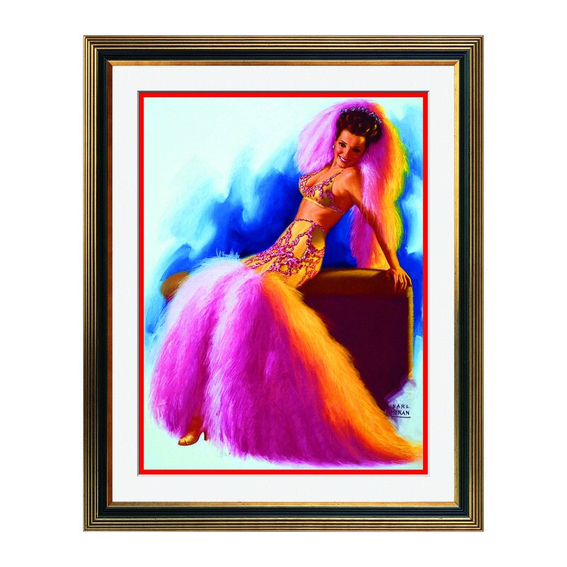 Fototapet Simulare Tablou, Vintage Pin-Up - ST-VP-095, 45 x 55 cm