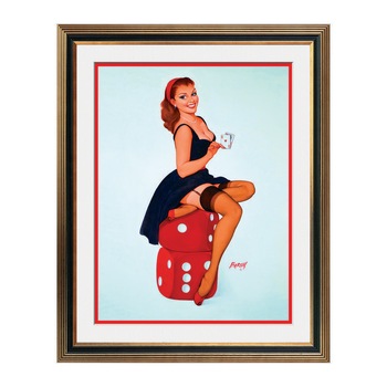 Fototapet Simulare Tablou, Vintage Pin-Up - ST-VP-073, 45 x 55 cm Fototapet Simulare Tablou, Vintage Pin-Up - ST-VP-073, 45 x 55 cm