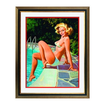 Fototapet Simulare Tablou, Vintage Pin-Up - ST-VP-039, 45 x 55 cm Fototapet Simulare Tablou, Vintage Pin-Up - ST-VP-039, 45 x 55 cm