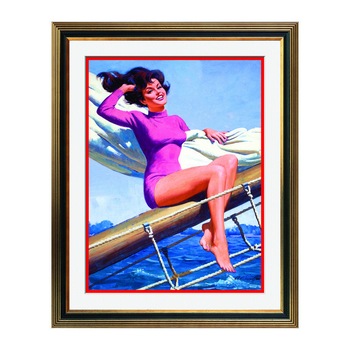 Fototapet Simulare Tablou, Vintage Pin-Up - ST-VP-054, 45 x 55 cm Fototapet Simulare Tablou, Vintage Pin-Up - ST-VP-054, 45 x 55 cm