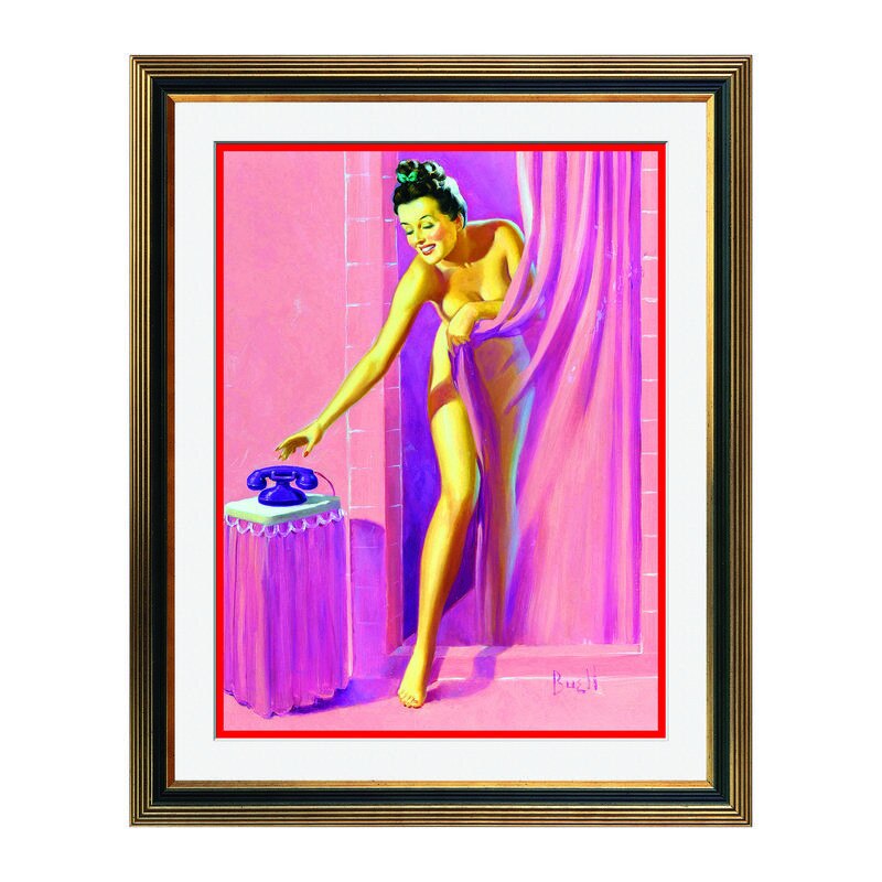 Fototapet Simulare Tablou, Vintage Pin-Up - ST-VP-003, 45 x 55 cm