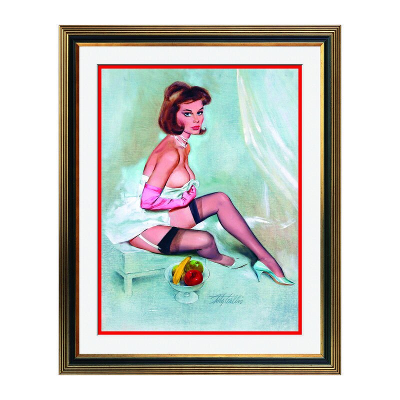 Fototapet Simulare Tablou, Vintage Pin-Up - ST-VP-123, 45 x 55 cm