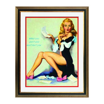 Fototapet Simulare Tablou, Vintage Pin-Up - ST-VP-098, 45 x 55 cm Fototapet Simulare Tablou, Vintage Pin-Up - ST-VP-098, 45 x 55 cm